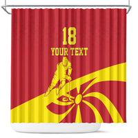 Macedonia Ice Hockey Custom Shower Curtain Go Champion - Wonder Print Shop