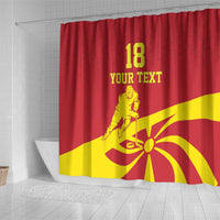 Macedonia Ice Hockey Custom Shower Curtain Go Champion - Wonder Print Shop