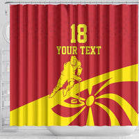 Macedonia Ice Hockey Custom Shower Curtain Go Champion - Wonder Print Shop