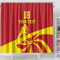 Macedonia Ice Hockey Custom Shower Curtain Go Champion - Wonder Print Shop
