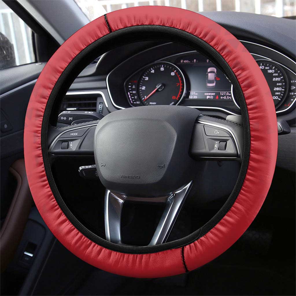 Macedonia Ice Hockey Steering Wheel Cover Go Champion - Wonder Print Shop