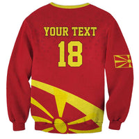 Macedonia Ice Hockey Custom Sweatshirt Go Champion - Wonder Print Shop
