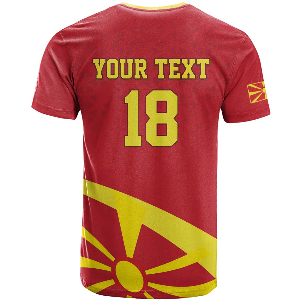 Macedonia Ice Hockey Custom T Shirt Go Champion - Wonder Print Shop