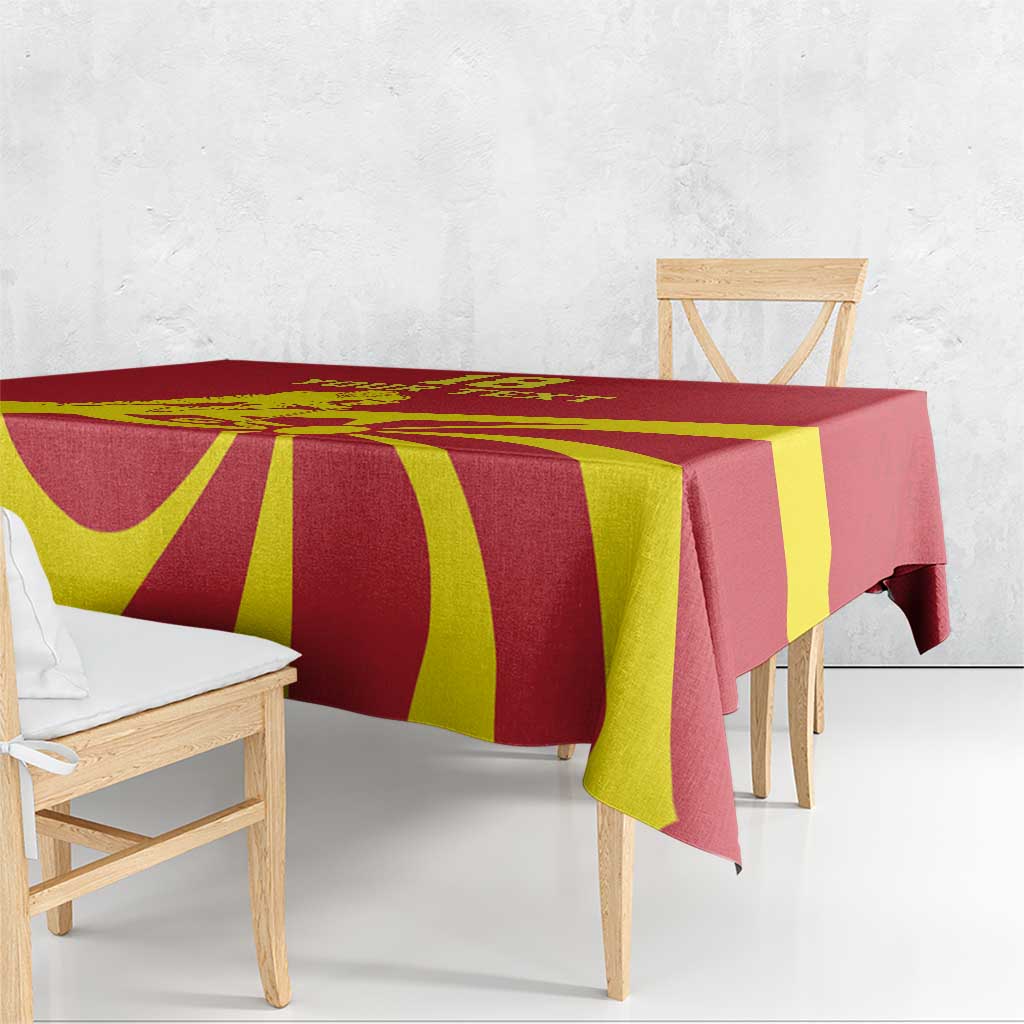 Macedonia Ice Hockey Custom Tablecloth Go Champion - Wonder Print Shop