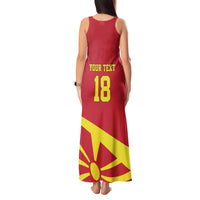 Macedonia Ice Hockey Custom Tank Maxi Dress Go Champion - Wonder Print Shop