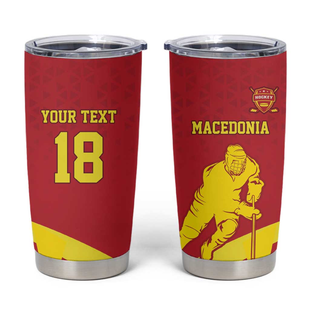 Macedonia Ice Hockey Custom Tumbler Cup Go Champion - Wonder Print Shop