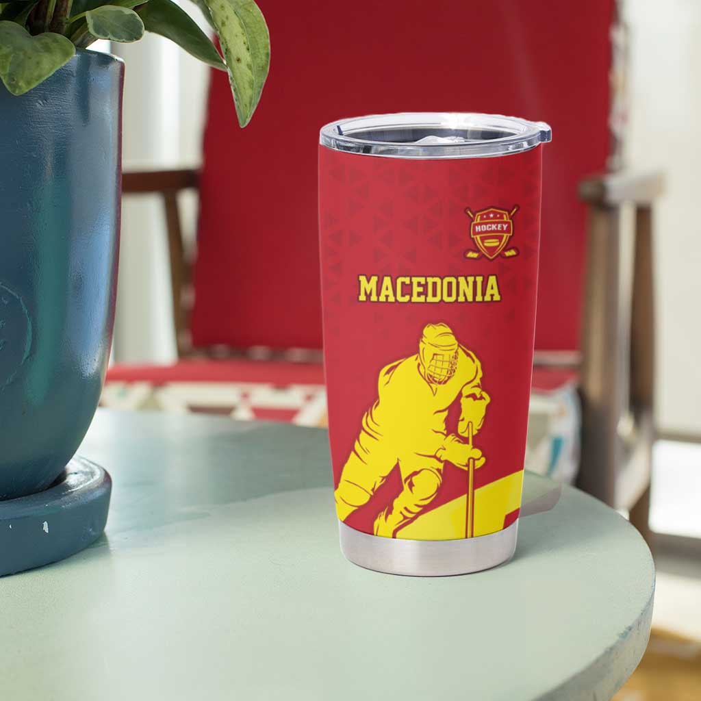 Macedonia Ice Hockey Custom Tumbler Cup Go Champion - Wonder Print Shop