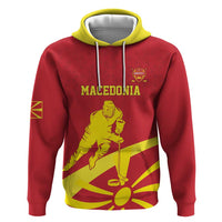 Macedonia Ice Hockey Custom Zip Hoodie Go Champion - Wonder Print Shop
