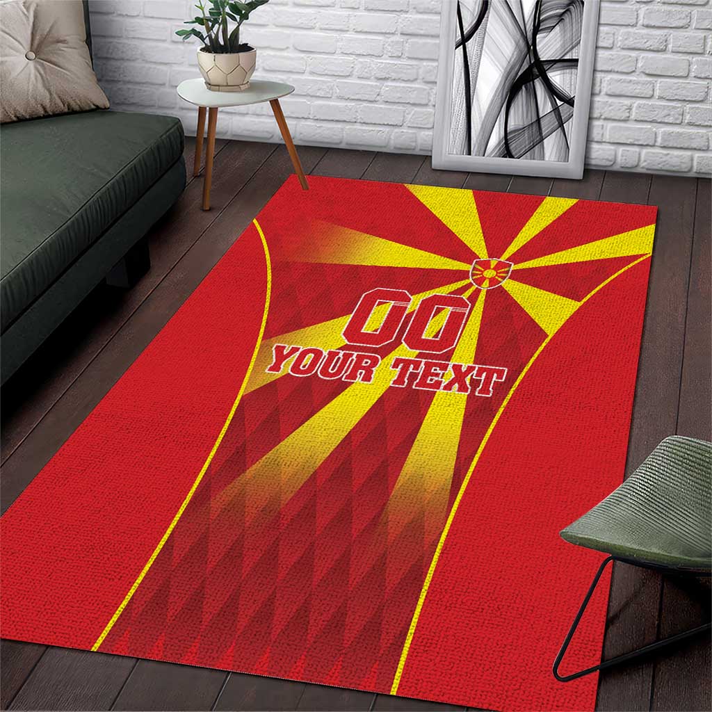 Custom Macedonia Football Area Rug Come On Lavovi - Wonder Print Shop