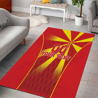 Custom Macedonia Football Area Rug Come On Lavovi - Wonder Print Shop