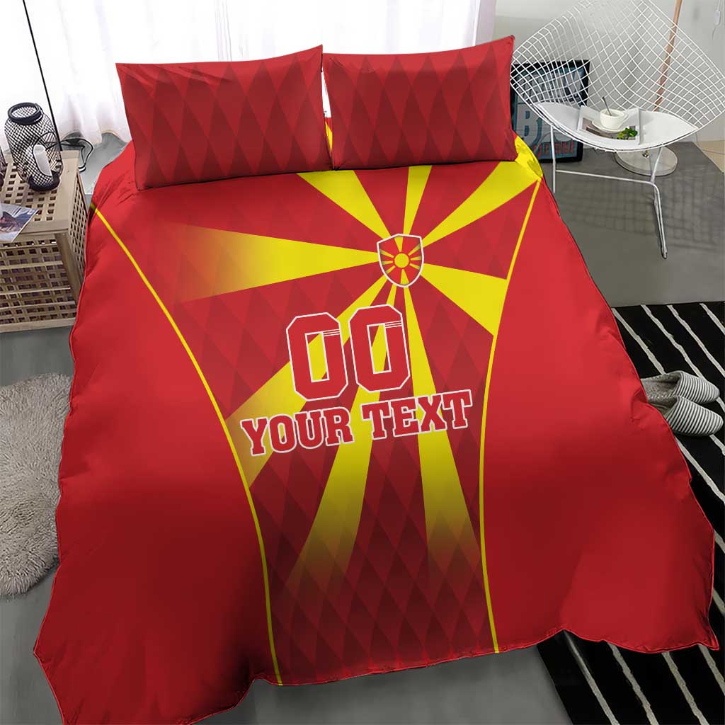 Custom Macedonia Football Bedding Set Come On Lavovi - Wonder Print Shop