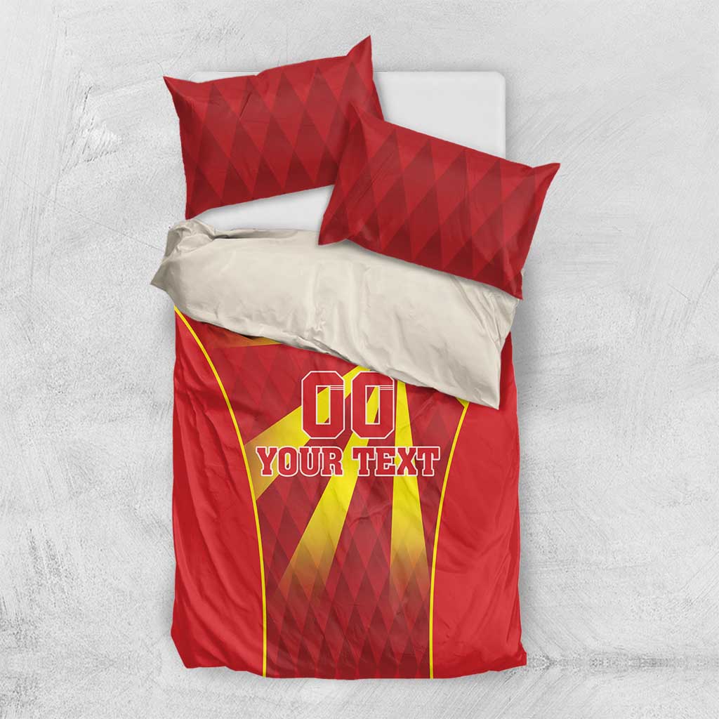 Custom Macedonia Football Bedding Set Come On Lavovi - Wonder Print Shop
