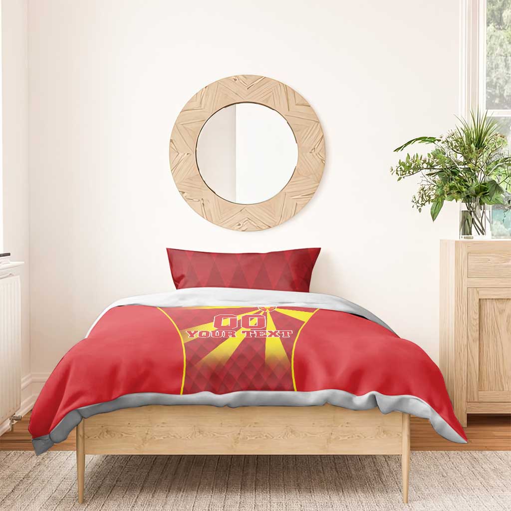Custom Macedonia Football Bedding Set Come On Lavovi - Wonder Print Shop