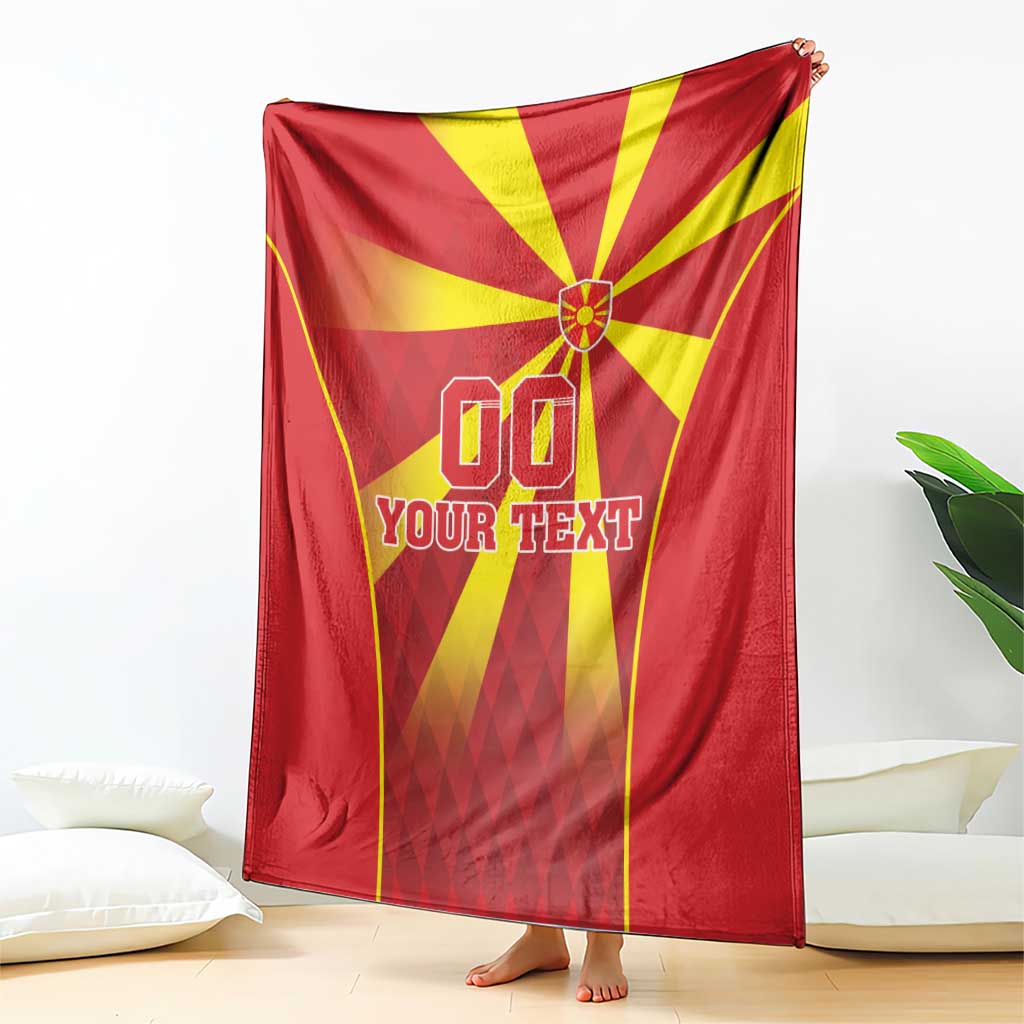 Custom Macedonia Football Blanket Come On Lavovi - Wonder Print Shop