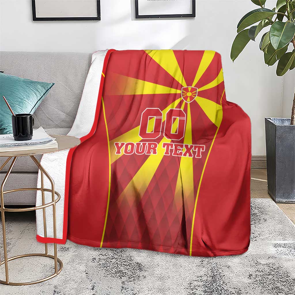 Custom Macedonia Football Blanket Come On Lavovi - Wonder Print Shop