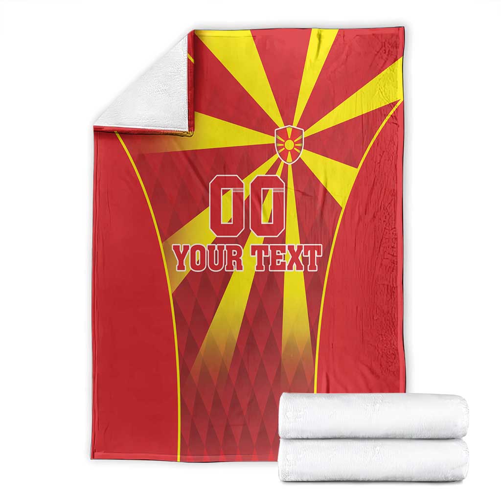 Custom Macedonia Football Blanket Come On Lavovi - Wonder Print Shop