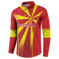 Custom Macedonia Football Button Sweatshirt Come On Lavovi - Wonder Print Shop