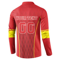 Custom Macedonia Football Button Sweatshirt Come On Lavovi - Wonder Print Shop