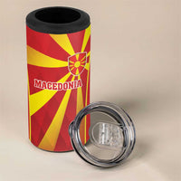 Custom Macedonia Football 4 in 1 Can Cooler Tumbler Come On Lavovi - Wonder Print Shop