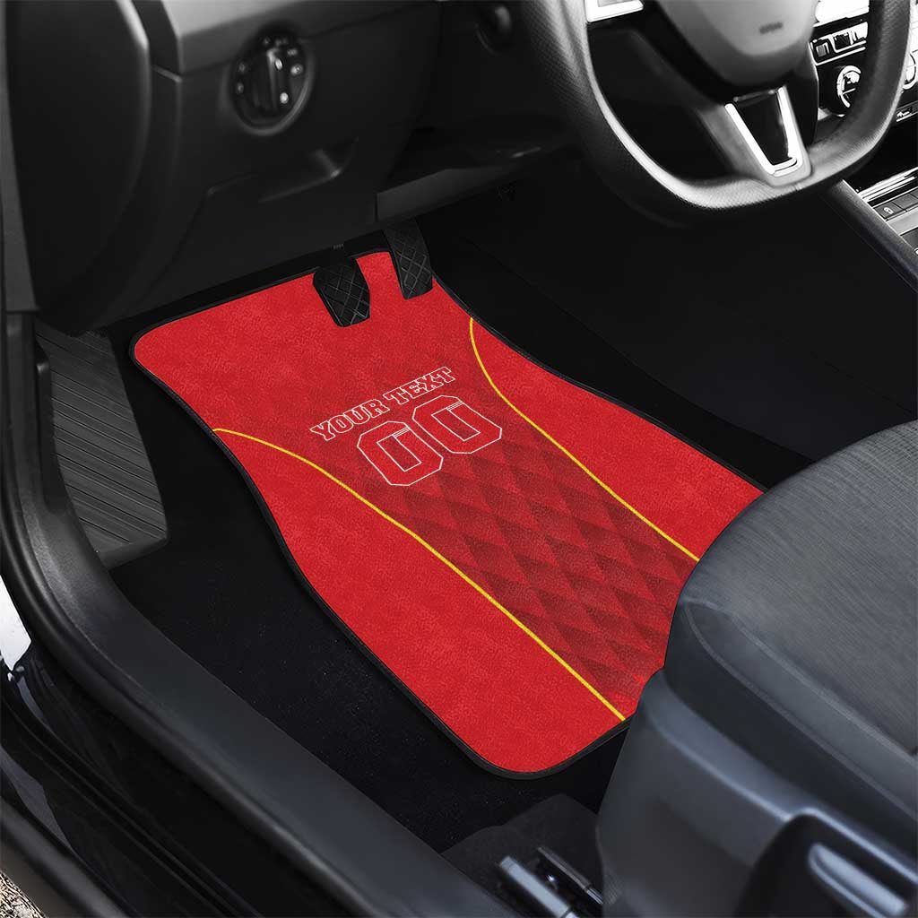 Custom Macedonia Football Car Mats Come On Lavovi - Wonder Print Shop