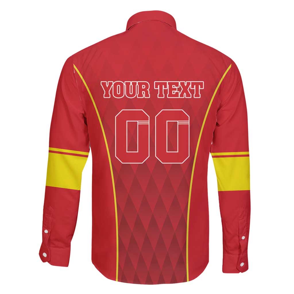 Custom Macedonia Football Family Matching Long Sleeve Bodycon Dress and Hawaiian Shirt Come On Lavovi - Wonder Print Shop