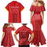 Custom Macedonia Football Family Matching Mermaid Dress and Hawaiian Shirt Come On Lavovi - Wonder Print Shop