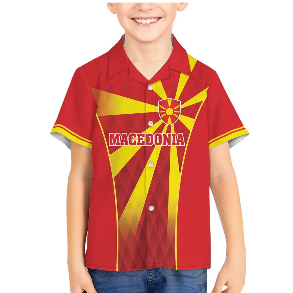 Custom Macedonia Football Family Matching Mermaid Dress and Hawaiian Shirt Come On Lavovi - Wonder Print Shop