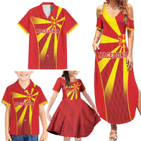 Custom Macedonia Football Family Matching Summer Maxi Dress and Hawaiian Shirt Come On Lavovi - Wonder Print Shop