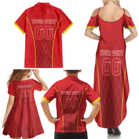 Custom Macedonia Football Family Matching Summer Maxi Dress and Hawaiian Shirt Come On Lavovi - Wonder Print Shop