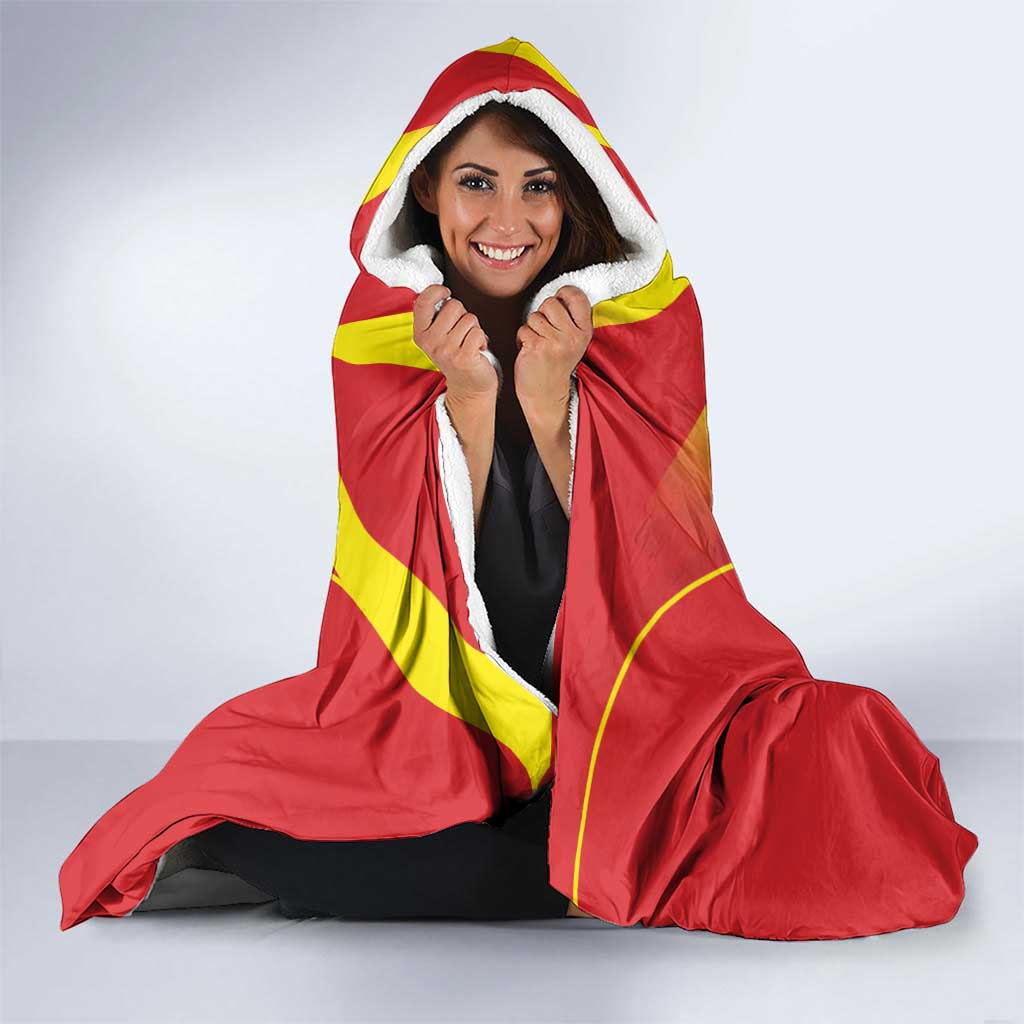 Custom Macedonia Football Hooded Blanket Come On Lavovi - Wonder Print Shop