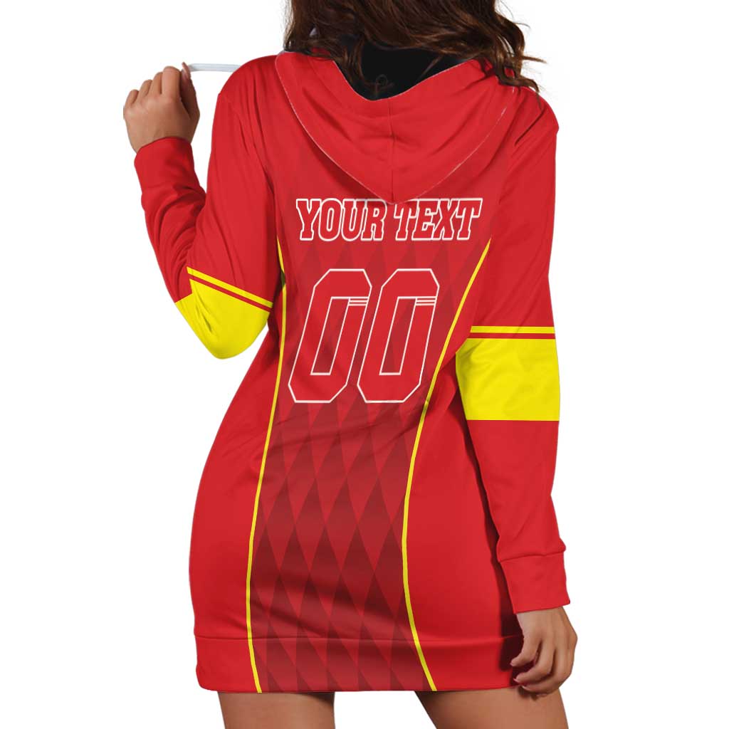 Custom Macedonia Football Hoodie Dress Come On Lavovi - Wonder Print Shop