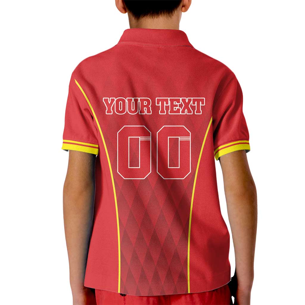 Custom Macedonia Football Kid Polo Shirt Come On Lavovi - Wonder Print Shop