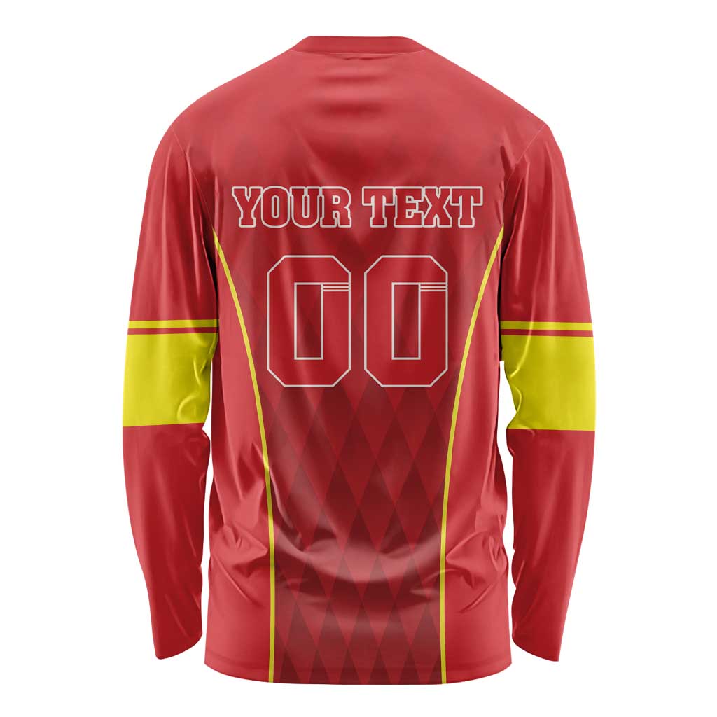 Custom Macedonia Football Long Sleeve Shirt Come On Lavovi - Wonder Print Shop