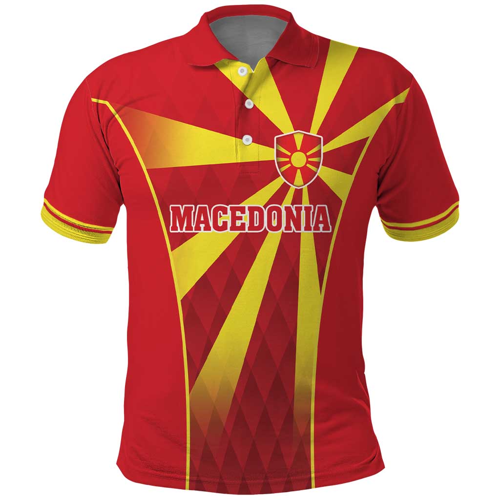 Custom Macedonia Football Polo Shirt Come On Lavovi - Wonder Print Shop