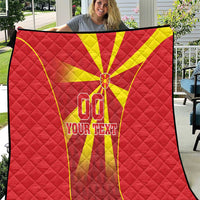 Custom Macedonia Football Quilt Come On Lavovi - Wonder Print Shop