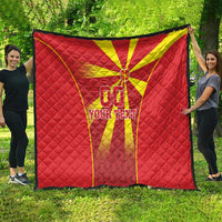 Custom Macedonia Football Quilt Come On Lavovi - Wonder Print Shop