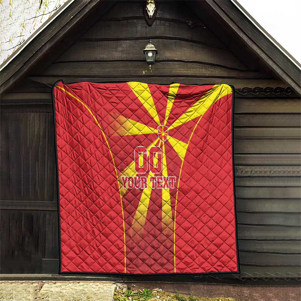 Custom Macedonia Football Quilt Come On Lavovi - Wonder Print Shop