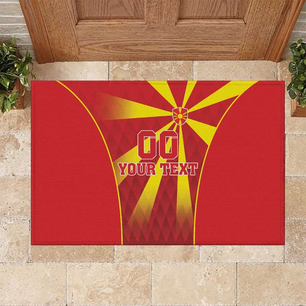Custom Macedonia Football Rubber Doormat Come On Lavovi - Wonder Print Shop