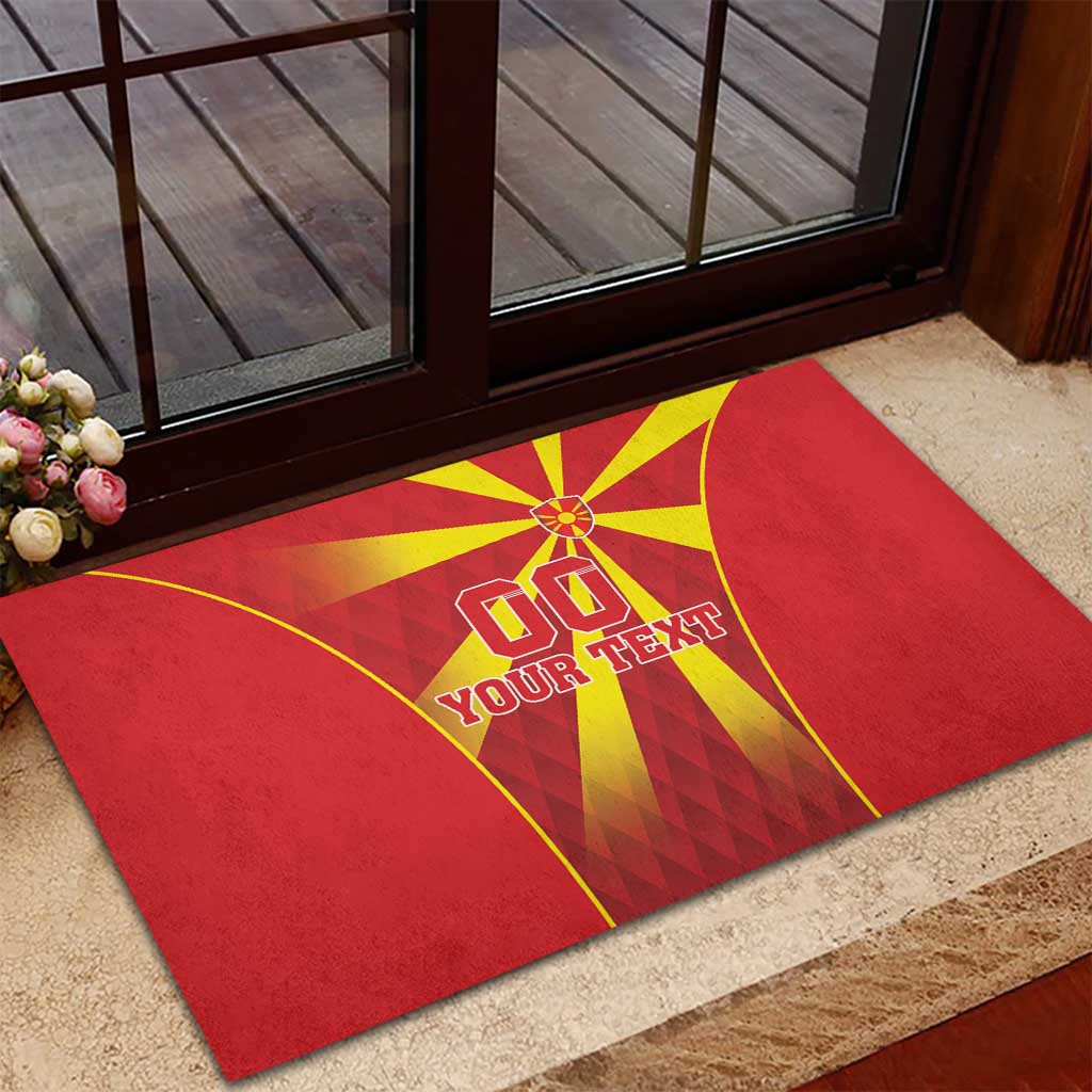 Custom Macedonia Football Rubber Doormat Come On Lavovi - Wonder Print Shop
