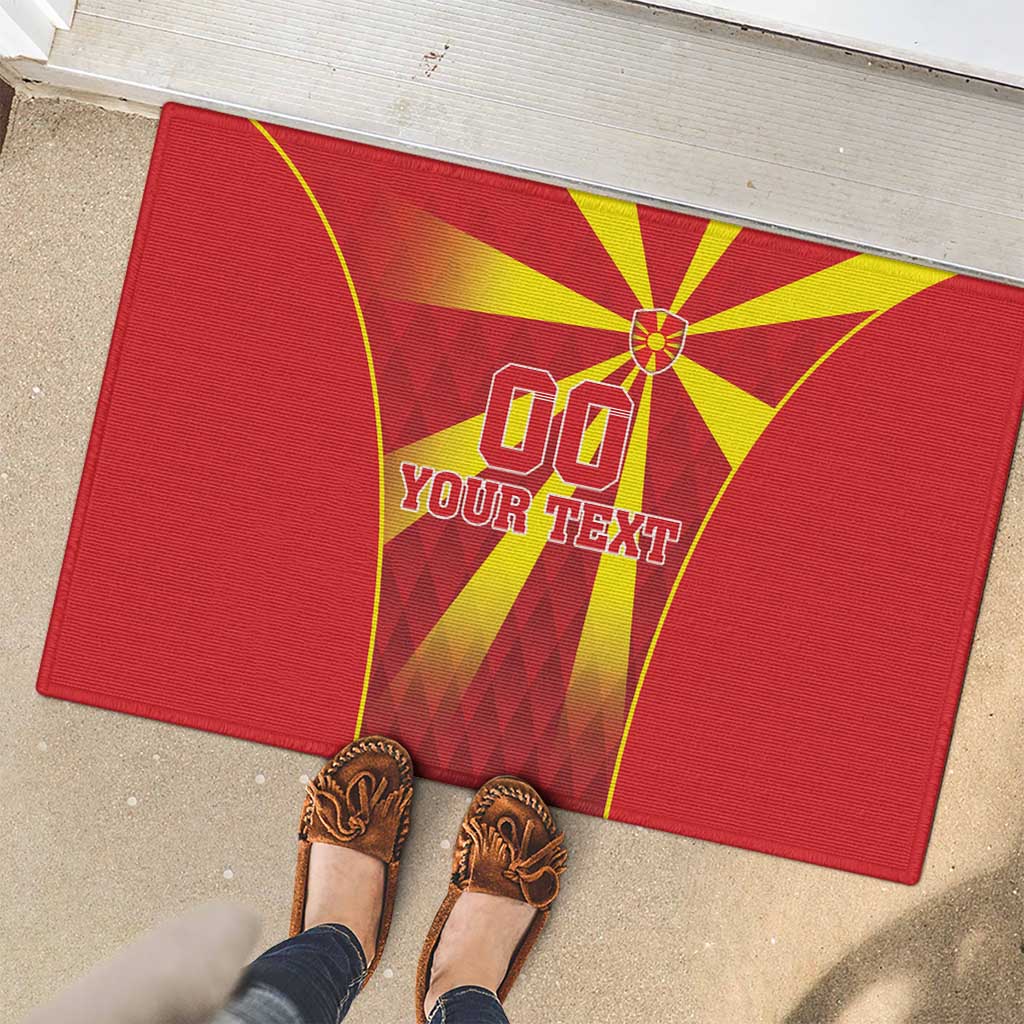 Custom Macedonia Football Rubber Doormat Come On Lavovi - Wonder Print Shop