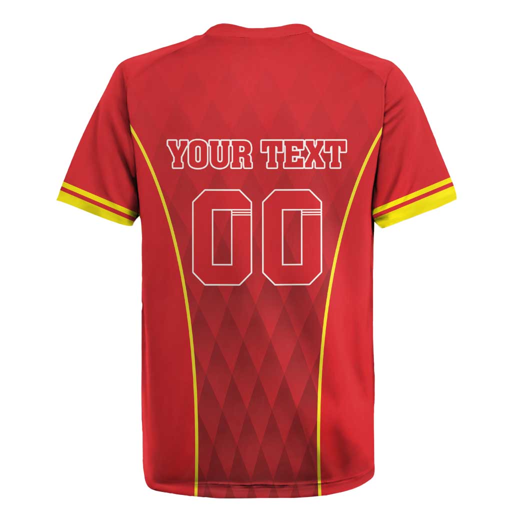 Custom Macedonia Football Rugby Jersey Come On Lavovi - Wonder Print Shop