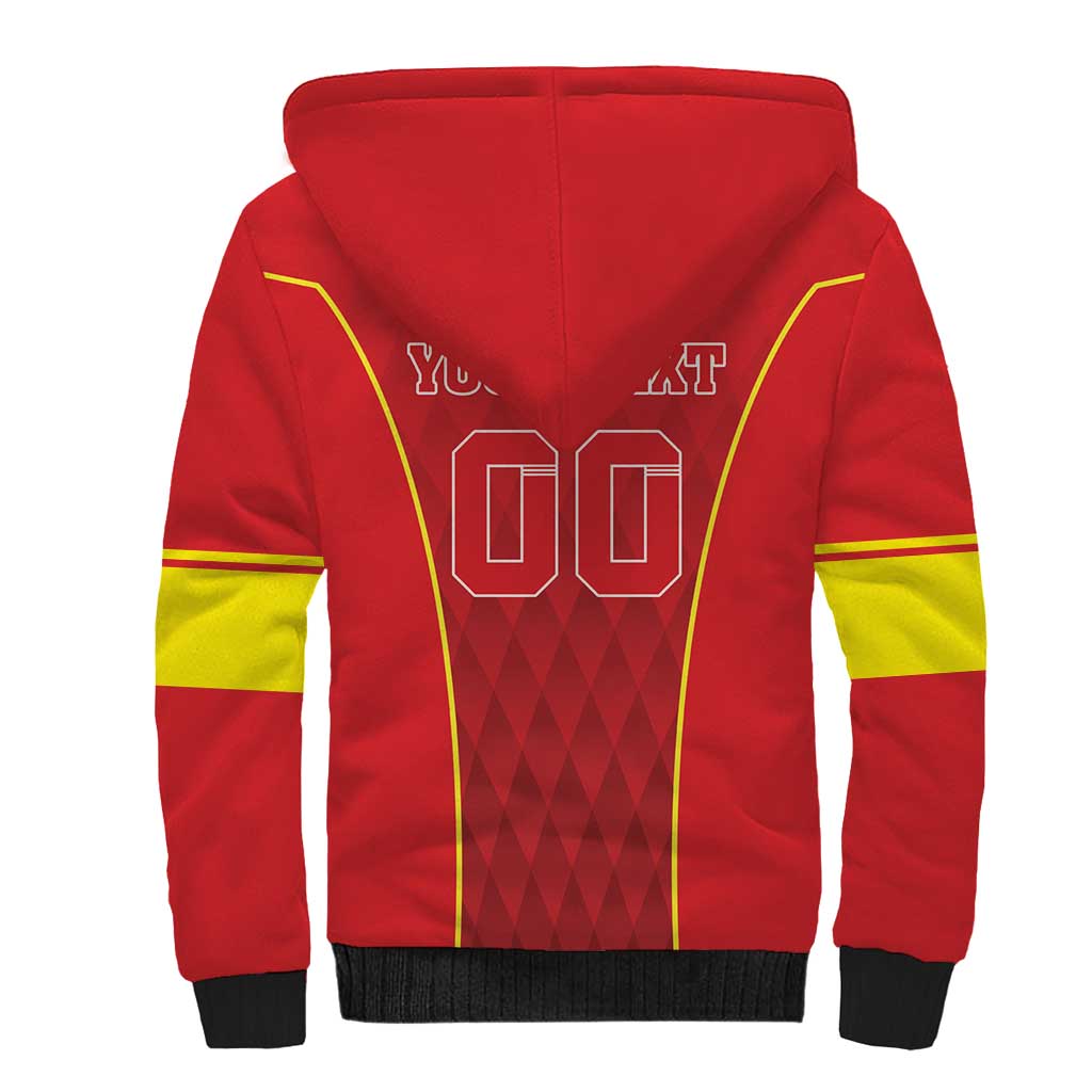 Custom Macedonia Football Sherpa Hoodie Come On Lavovi - Wonder Print Shop