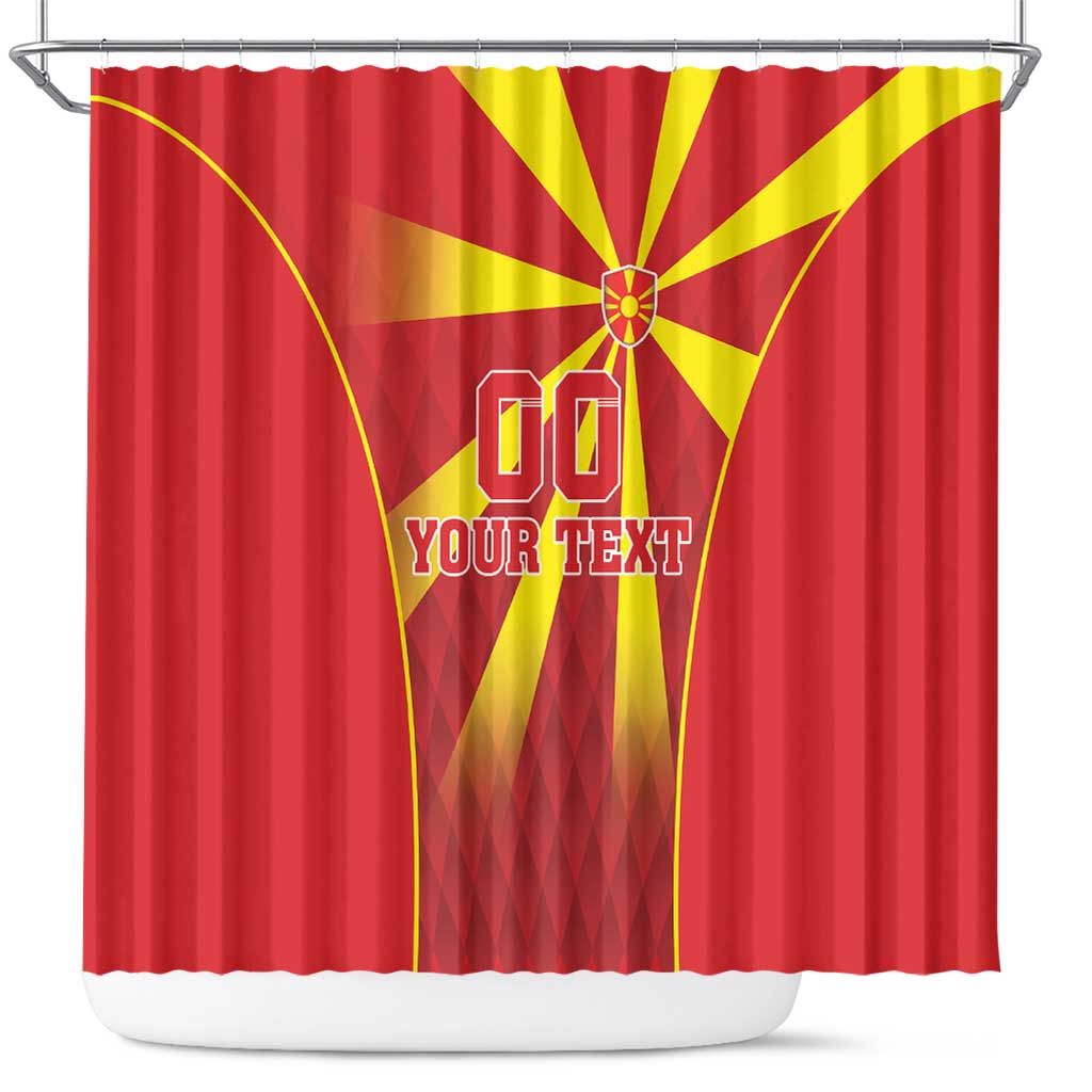 Custom Macedonia Football Shower Curtain Come On Lavovi - Wonder Print Shop
