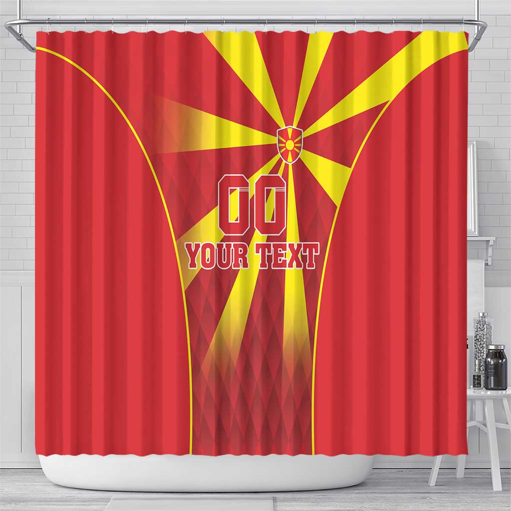 Custom Macedonia Football Shower Curtain Come On Lavovi - Wonder Print Shop
