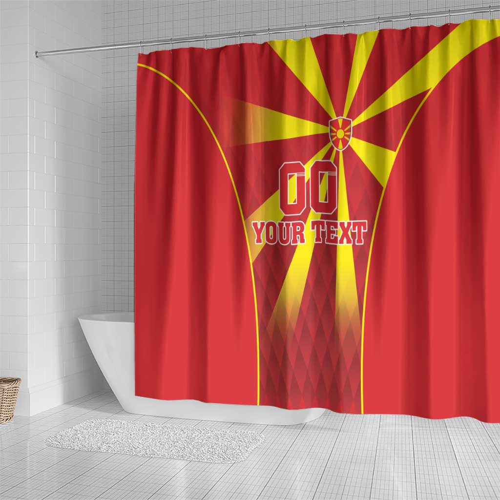 Custom Macedonia Football Shower Curtain Come On Lavovi - Wonder Print Shop