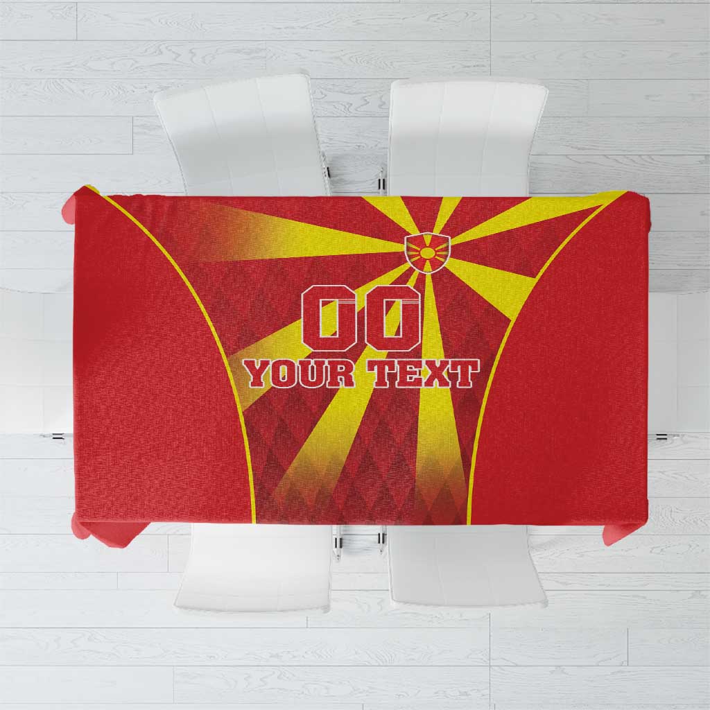 Custom Macedonia Football Tablecloth Come On Lavovi - Wonder Print Shop