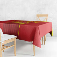 Custom Macedonia Football Tablecloth Come On Lavovi - Wonder Print Shop