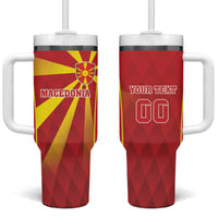 Custom Macedonia Football Tumbler With Handle Come On Lavovi - Wonder Print Shop