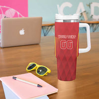 Custom Macedonia Football Tumbler With Handle Come On Lavovi - Wonder Print Shop