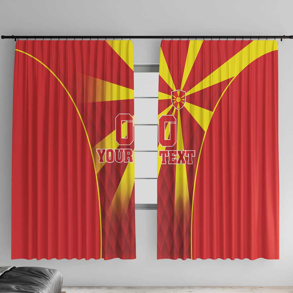 Custom Macedonia Football Window Curtain Come On Lavovi - Wonder Print Shop
